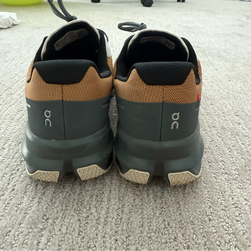 On Running Men's Athletic Shoes - Brown, Black, White - Picture 6 of 8